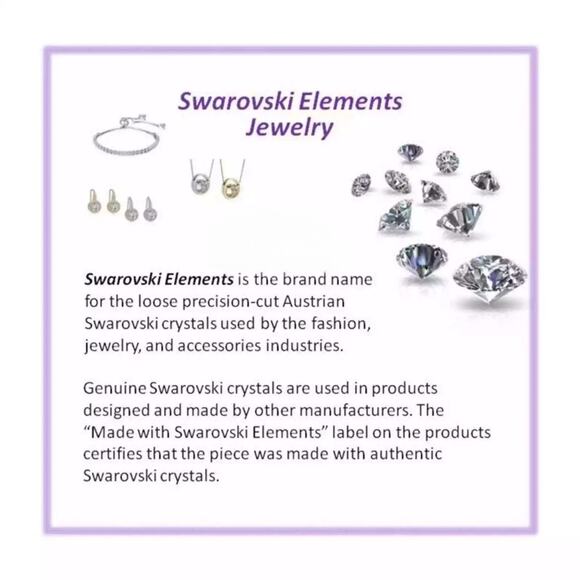 Multi-Stone Drop Pendant Necklace Made with Swarovski Crystals 16" + 2" Extender - Picture 9 of 9